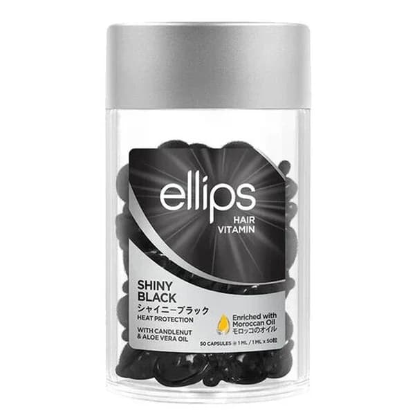 Ellips كبسولات فيتامين إليبس للشعر الأسود اللامع 50 كبسولة