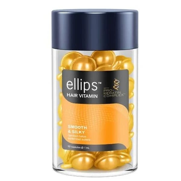 Ellips فيتامين الشعر إيليبس سموث آند سيلكي برو-كيراتين كومبلكس حريري 50 كبسولة