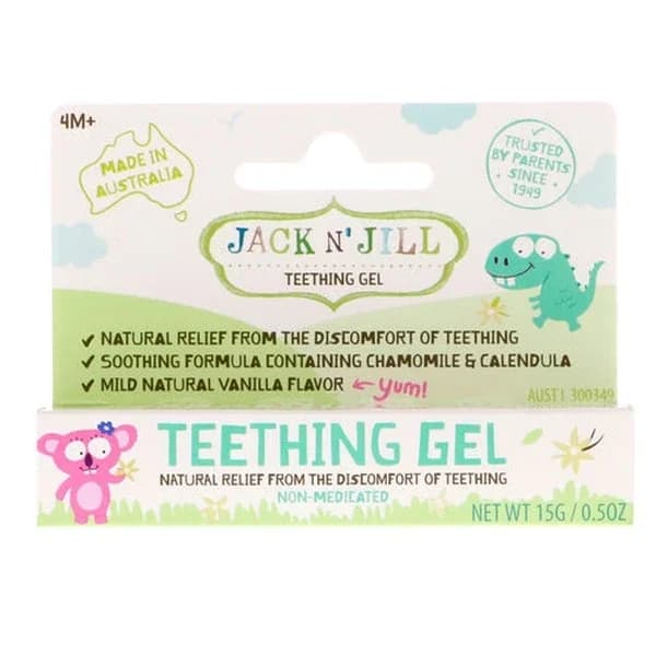Jack N' Jill جل التسنين الطبيعي للأطفال من جاك وجيل، 15 جرام