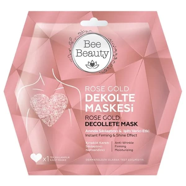 Bee Beauty قناع بي بيوتي روز جولد للصدر