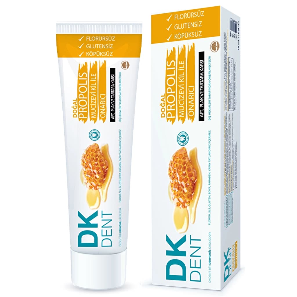 DK Dent Propolis Natural Toothpaste 75ml - Fluoride-Free Gums Care