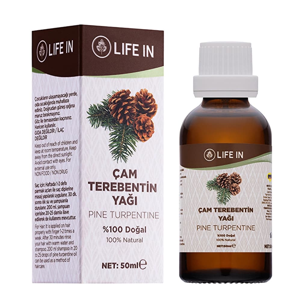 Life In Pine Turpentine Oil 50ml - Natural Hair Care & Shine