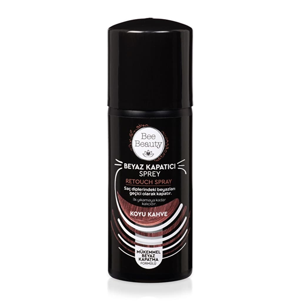 Bee Beauty White Concealer Spray 75ml - Dark Brown Hair Color