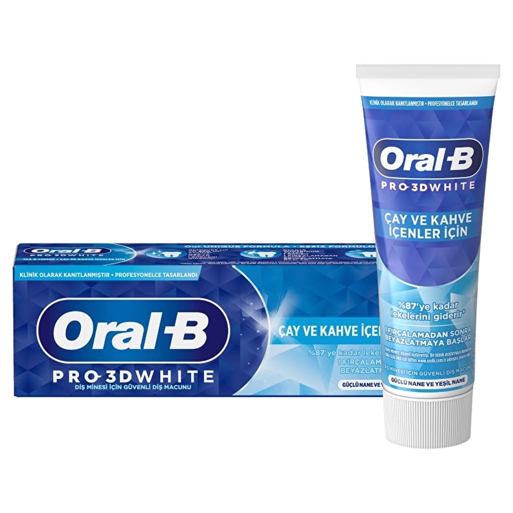 Oral-B Toothpaste Pro 3D White For Tea and Coffee Drinkers 75 ml