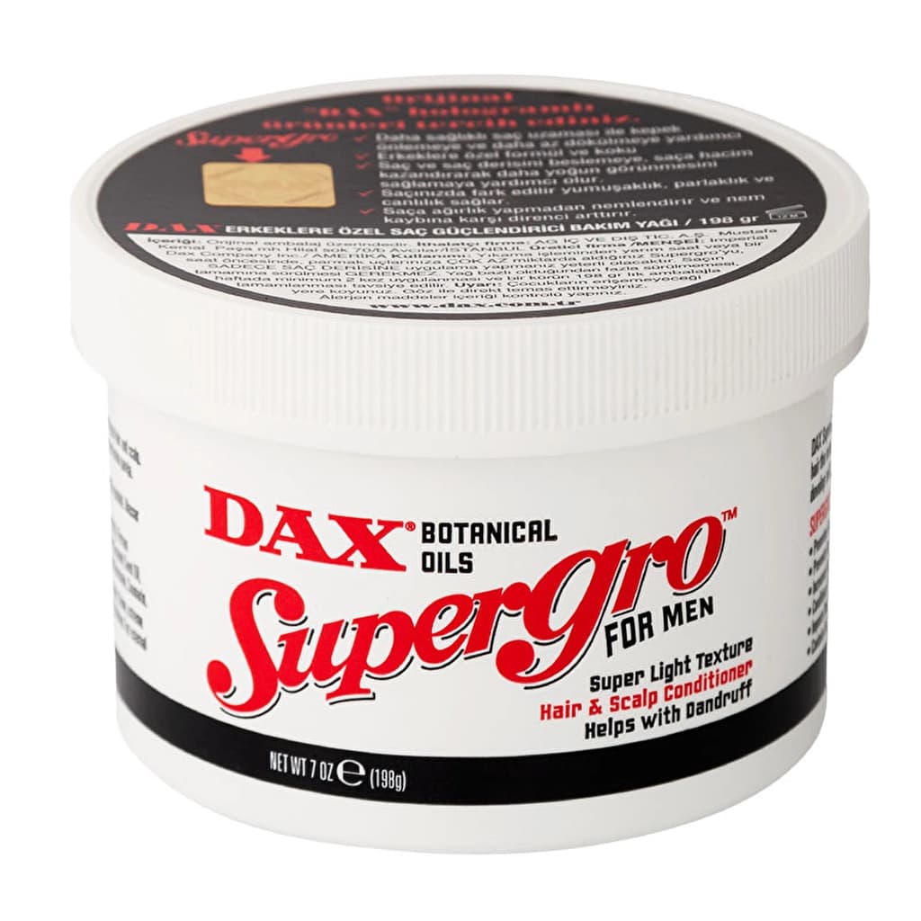 Масло для ухода за волосами Dax Supergro для мужчин - укрепление и питание 198 г