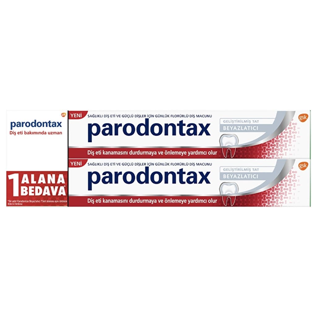 Parodontax Whitening Toothpaste 75ml - 1+1 Gum Protection