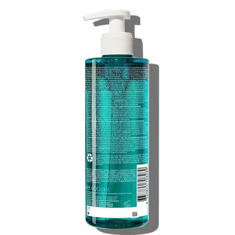 La Roche-Posay Effaclar Mikro-Peeling-Gel für fettige Haut 400ml