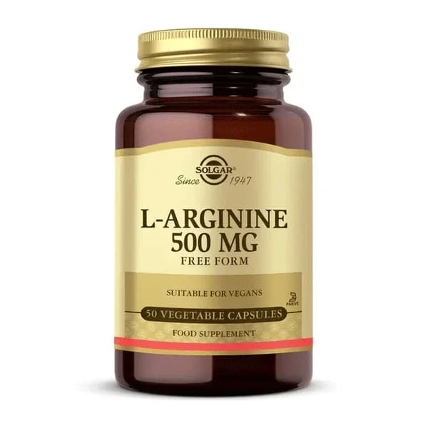 Solgar l-arginine 500 mg 50 capsules