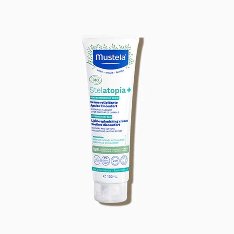 Mustela كريم موستيلا ستيلاتوبيا+ لتجديد الدهون، يهدئ الانزعاج، 150 مل