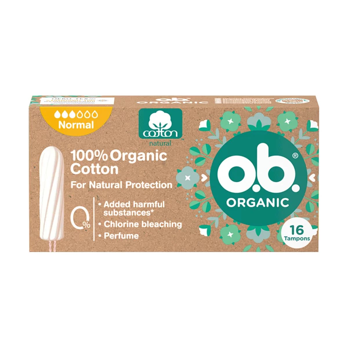 Ob Organic Tampon Normal 16 pcs