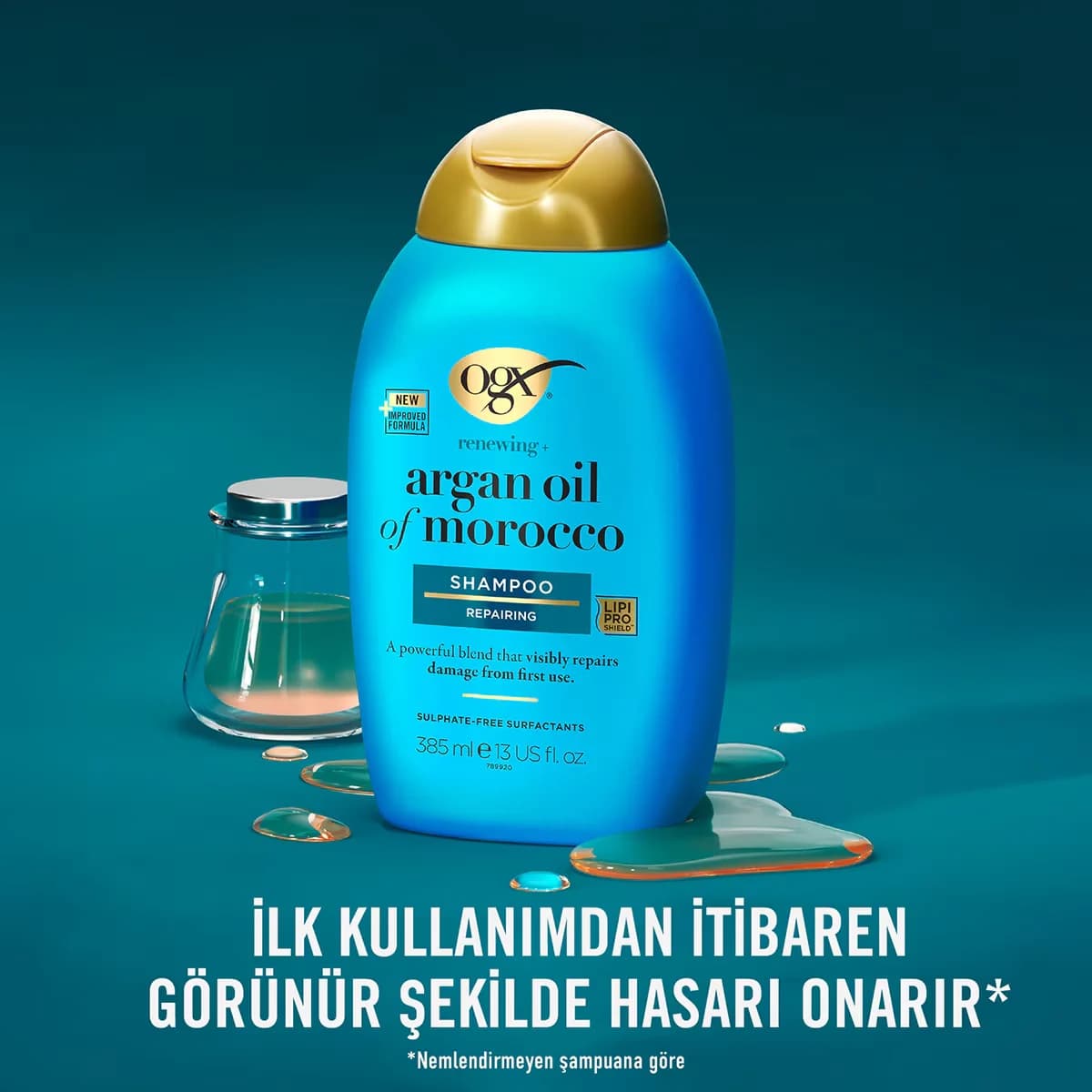 OGX Arganöl Shampoo - Extra starke feuchtigkeitsspendende Formel 385ml