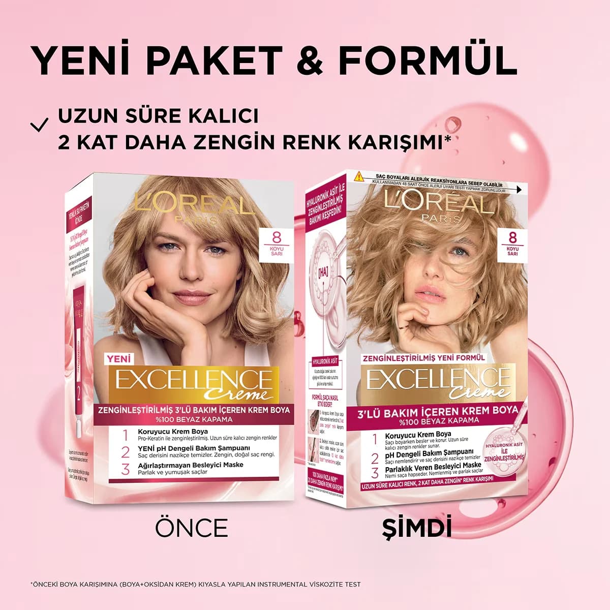 L'Oreal Paris صبغة شعر لوريال باريس إكسلنس كريم 8 أشقر غامق