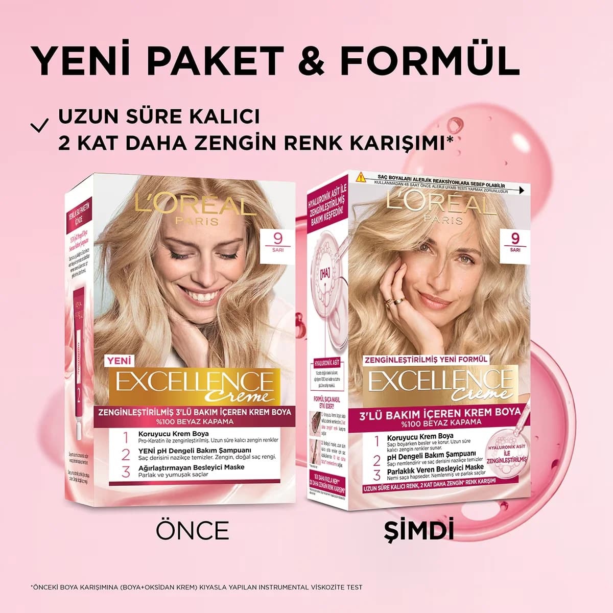 L'Oreal Paris صبغة شعر لوريال باريس إكسلنس كريم 9 أشقر