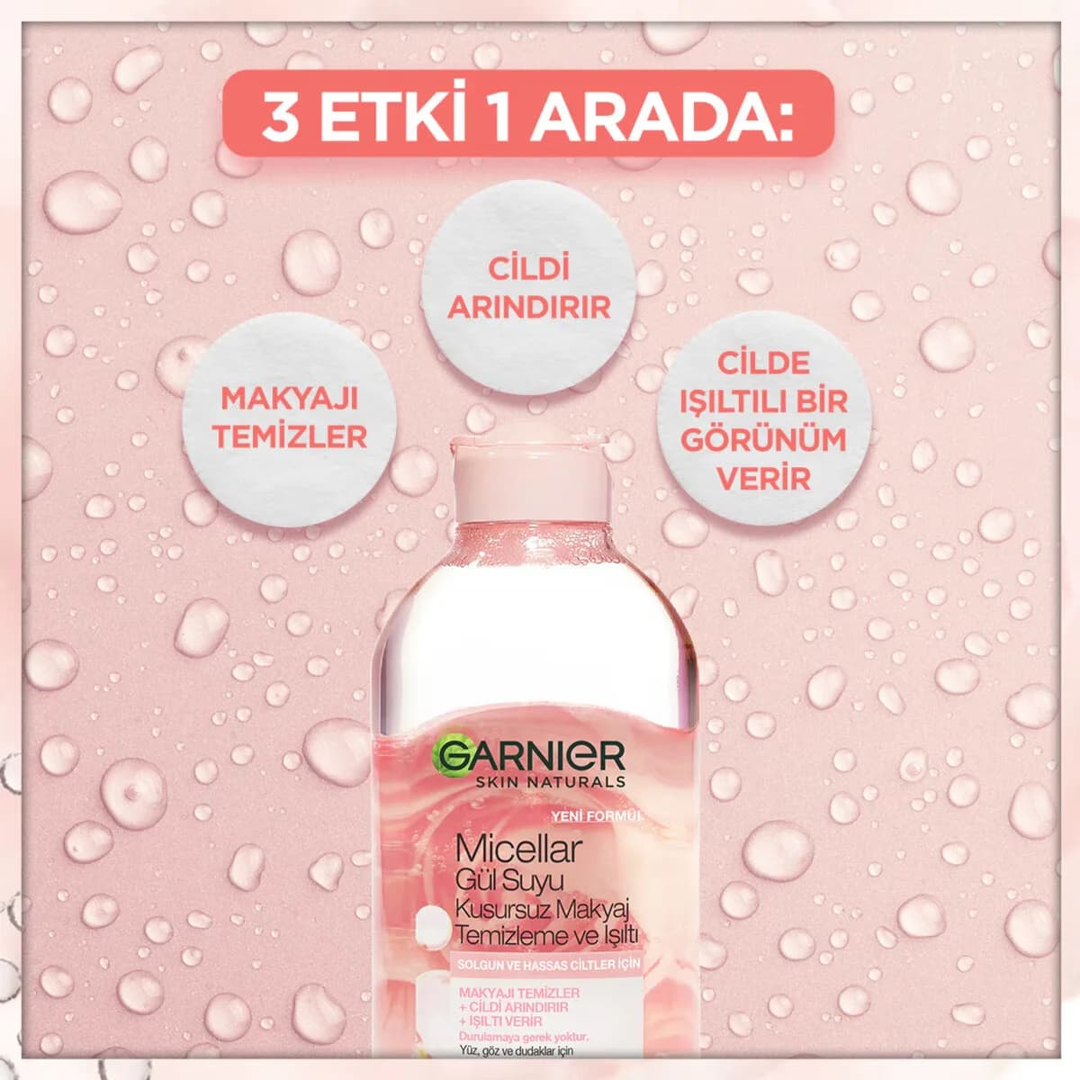 Garnier مزيل مكياج غارنييه ميسيلار بماء الورد 400 مل