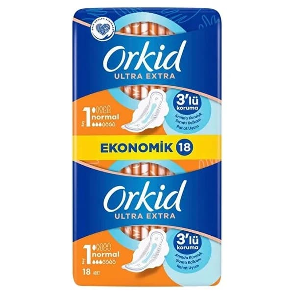 Orkid Hygienic Pads Eco Ultra Extra Normal 18-pack