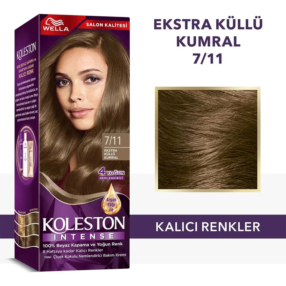 Wella Koleston Intensiv 7/11 Extra Aschblond Haarfärbeset