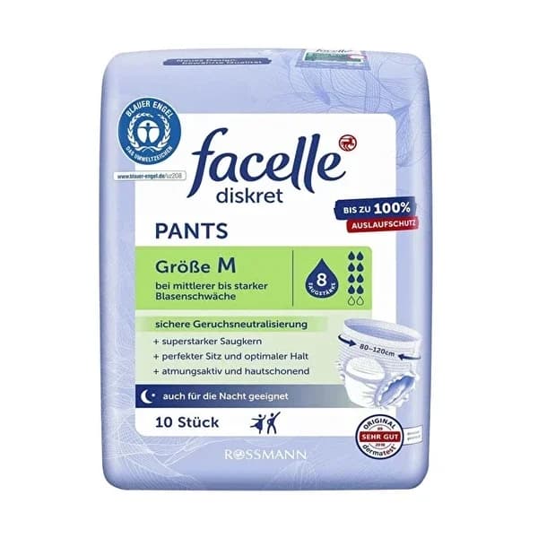 Facelle Discrete Bladder Panties Medium Size 10 pcs