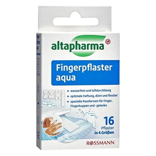 Altapharma Aqua Finger Bandage Waterproof 16 pcs in 4 Different Sizes