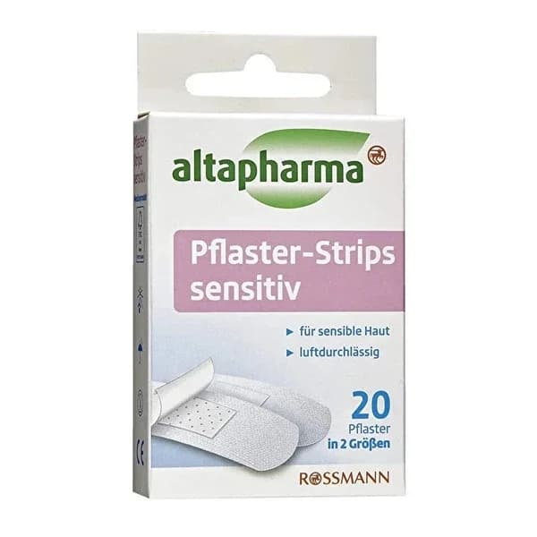 Altapharma Sensitive Skin Strip Bandage 20 pcs in 2 Different Sizes