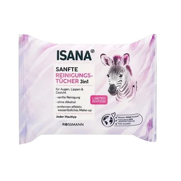 Isana Facial Cleansing Wipes Limited Edition 3in1 25pcs