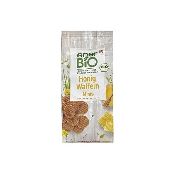 Enerbio Organic Honey Mini Wafers - Crispy 200g Snack