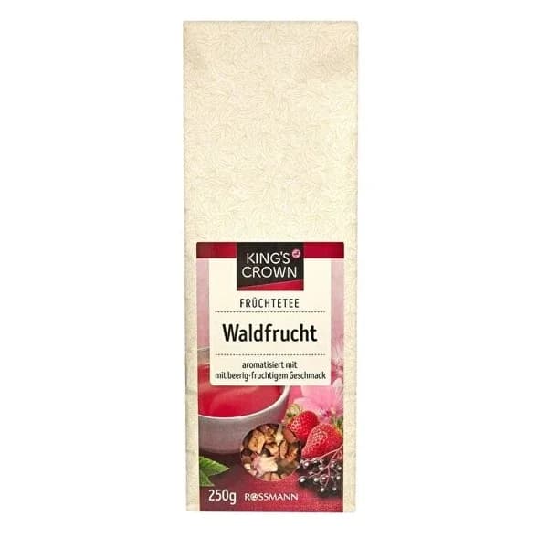 King's Crown Forest Fruit Herbal Tea - 250g Caffeine-Free Delight