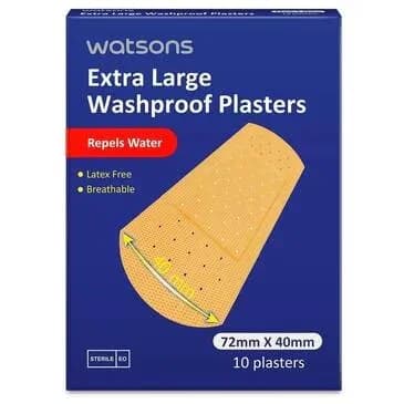 Watsons Large Waterproof Bandage 10 pack - A