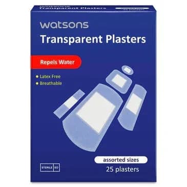 Watsons Transparent Mixed Size Band-aid 25 pcs