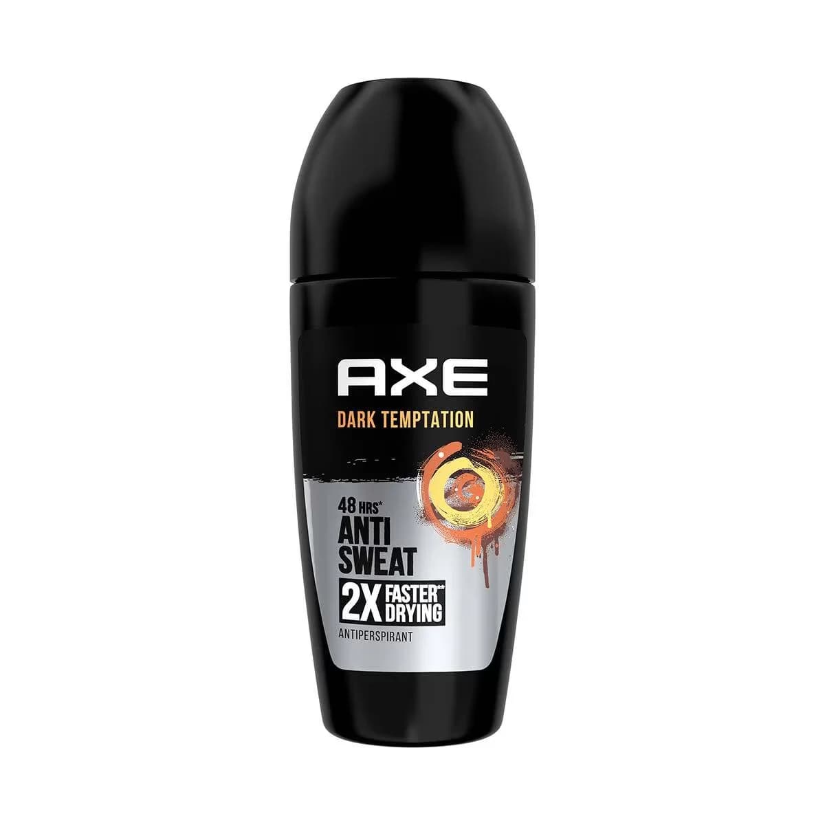 Axe مزيل عرق رول أون من أكس للرجال، دارك تمبتيشن، عطر يدوم 48 ساعة، 50 مل