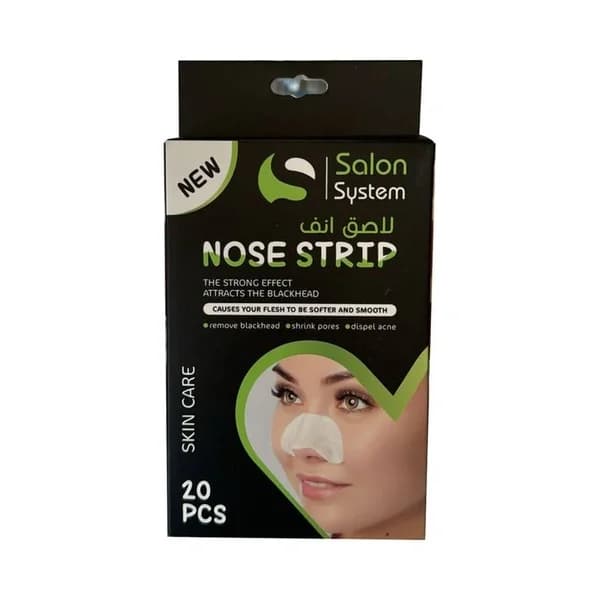 Nose Pore Strips for Removing Impurities and Oil, 20 Strips by Salon System