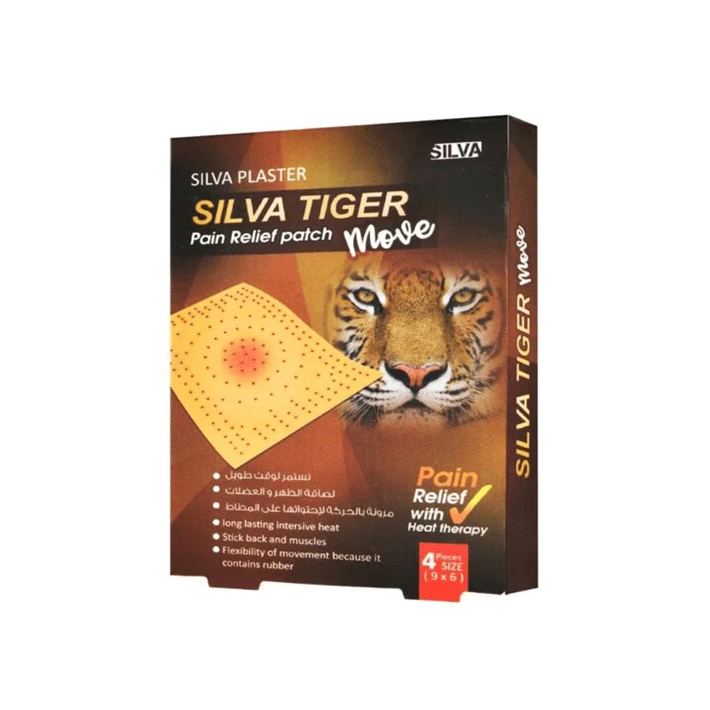 Self-Adhesive Back Patches Move from Silva Plaster - 4 Pieces