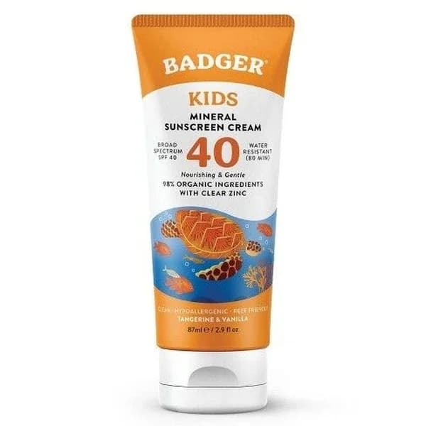 Badger Clear Zinc Children's Sun Cream Spf 40 87 ml