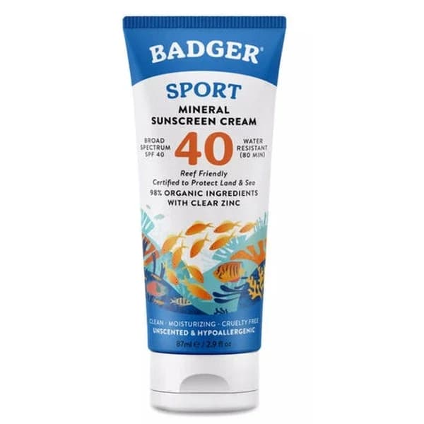 Badger Clear Zinc SPF 40 Odorless Sunscreen 87ml