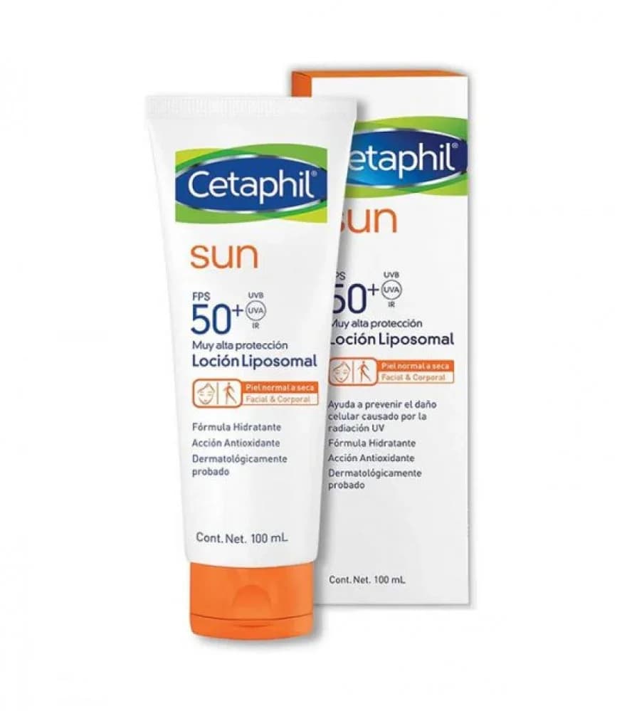 Cetaphil 100ml Liposomal Sunscreen SPF50 for Dry and Sensitive Skin