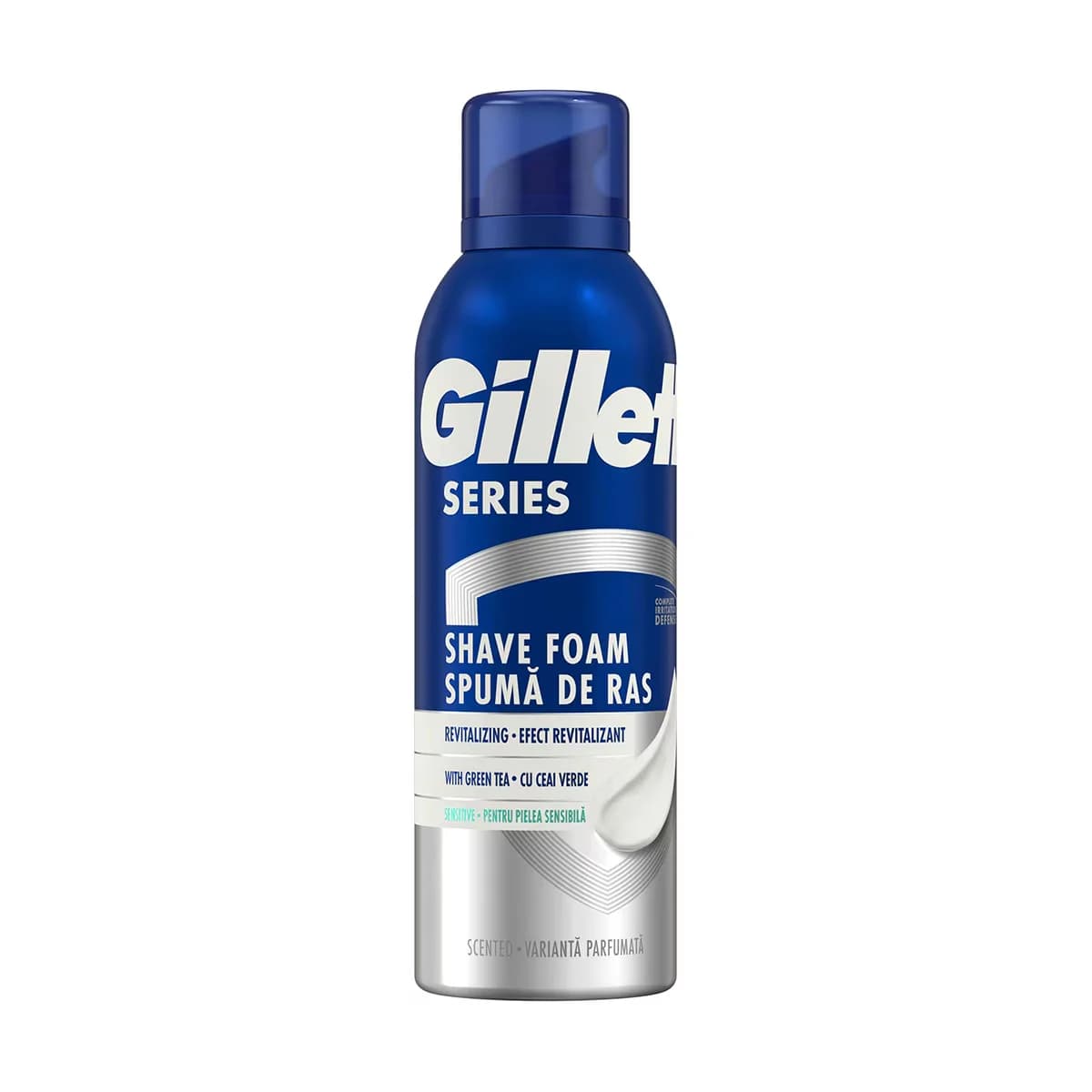 Пена для бритья Gillette Series для чувствительной кожи с зеленым чаем 200 мл