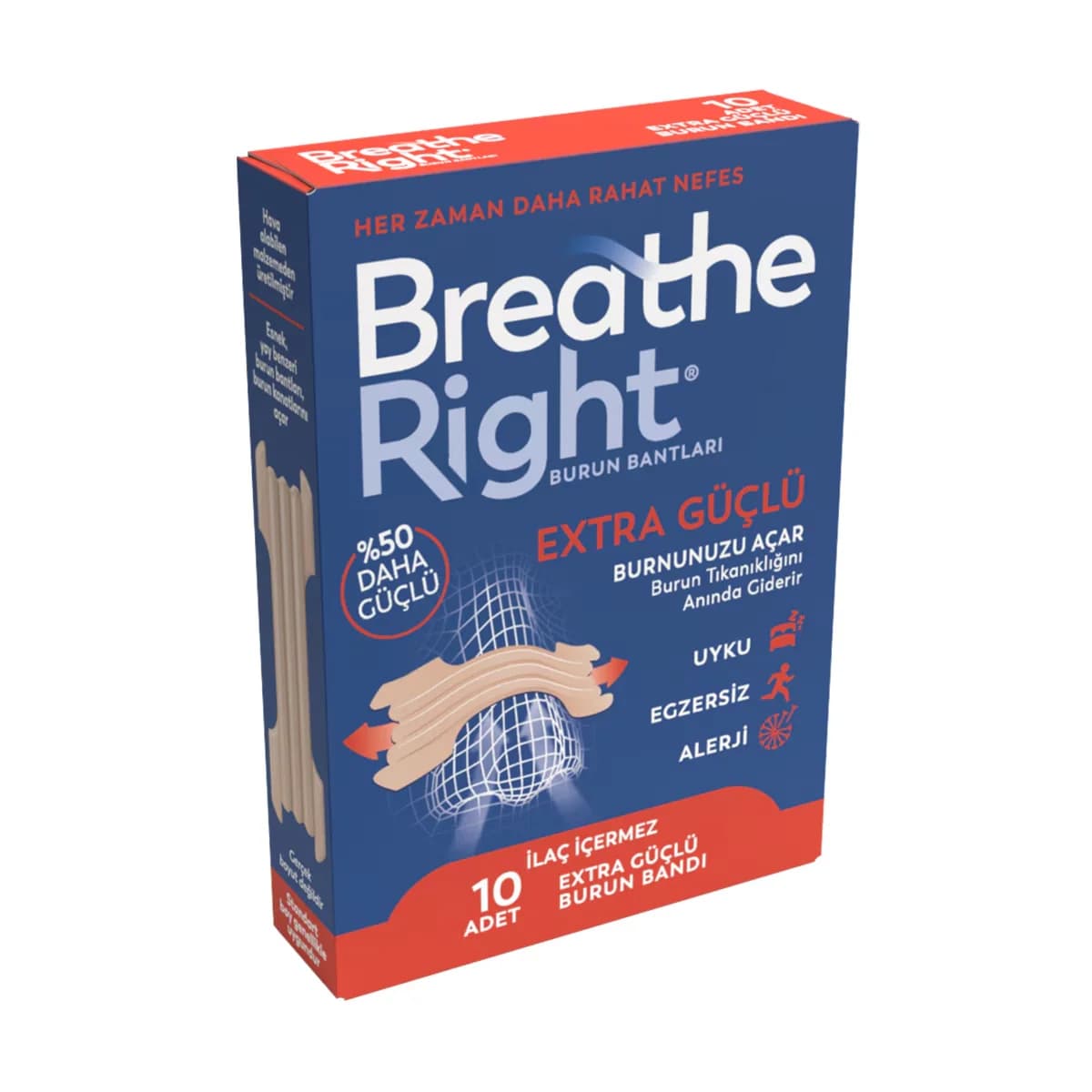 Breathe Right Nasal Strips - Extra 10 pcs