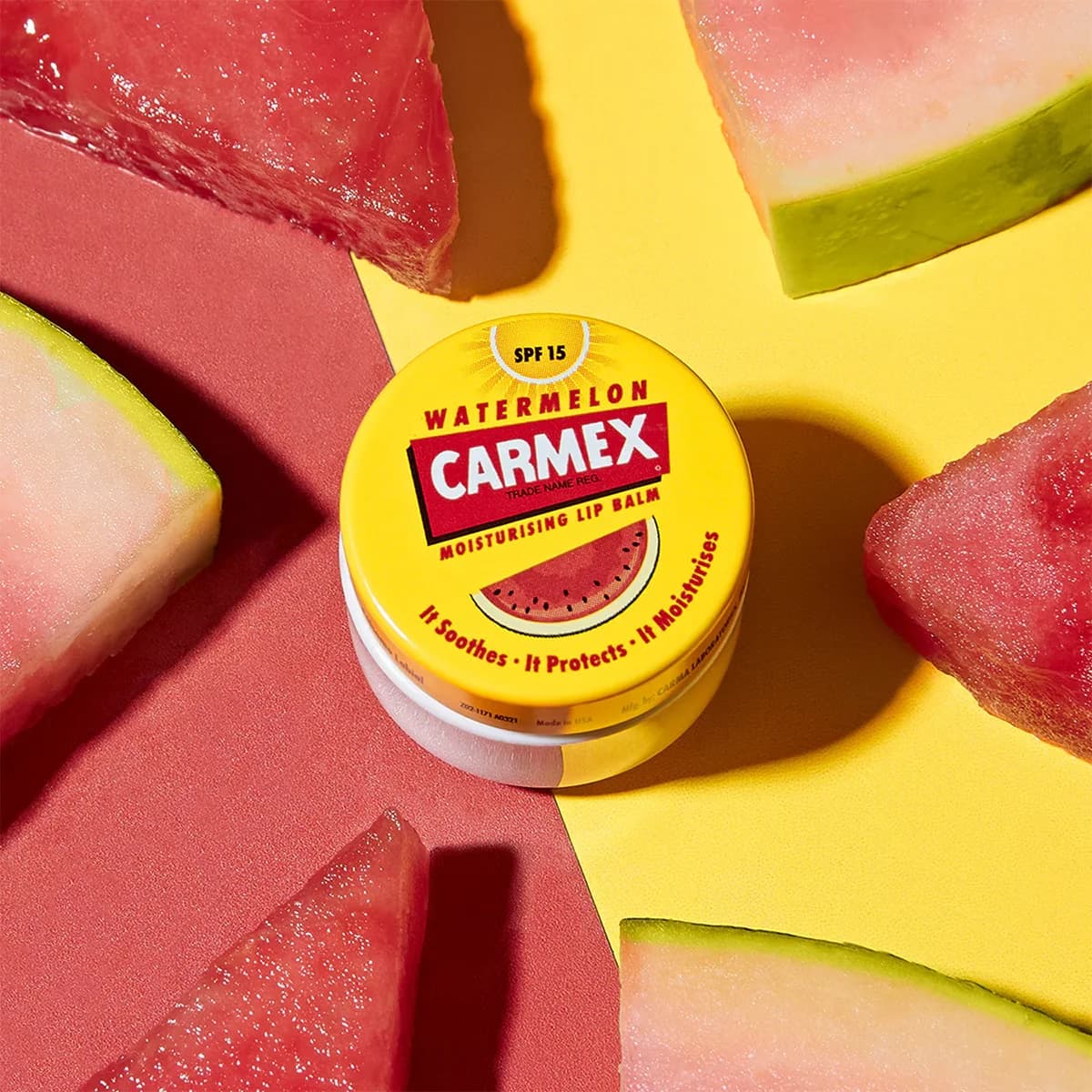 Бальзам для губ Carmex в баночке Арбуз SPF15 7.5 г