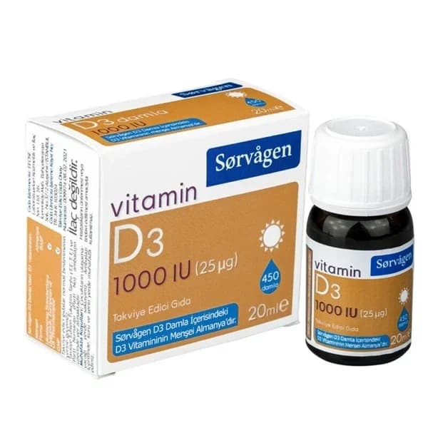 Sorvagen Vitamin D3 1000 iu Drops 20 ml