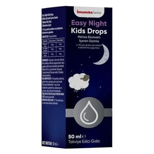Imuneks Easy Night Kids Drops Drops Containing Melissa Extract 50 ml