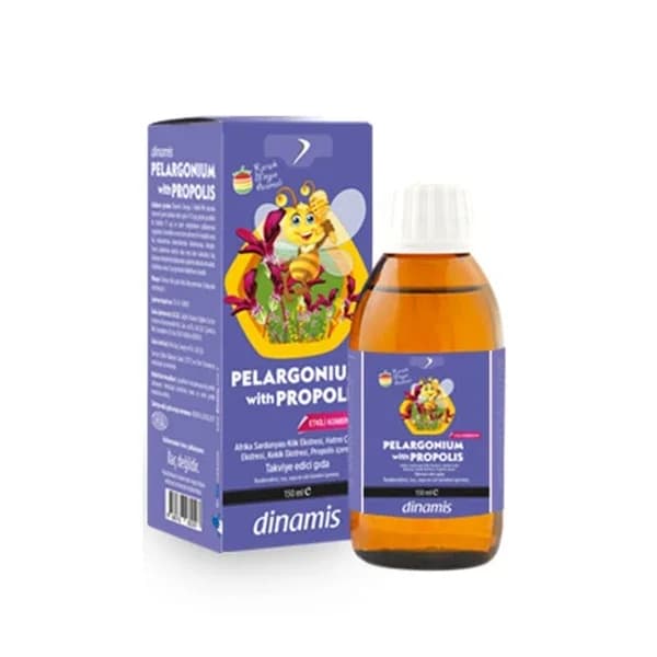 Food Supplement Containing Dinamis Pelargonium With Propolis 150 ml