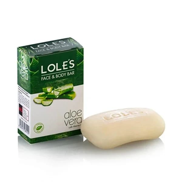 Lole's Organic Aloe Vera Soap Bar with Natural Oils, 100g