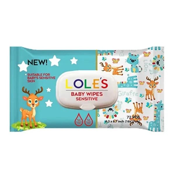 Lole's Wet Wipes Baby Sensitive 72 pcs