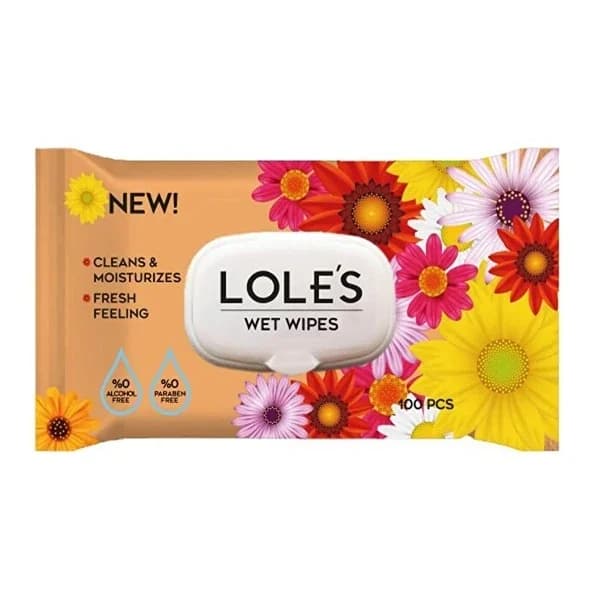 Lole's Baby Wipes 100 Pack - Soft, Paraben-Free, Alcohol-Free