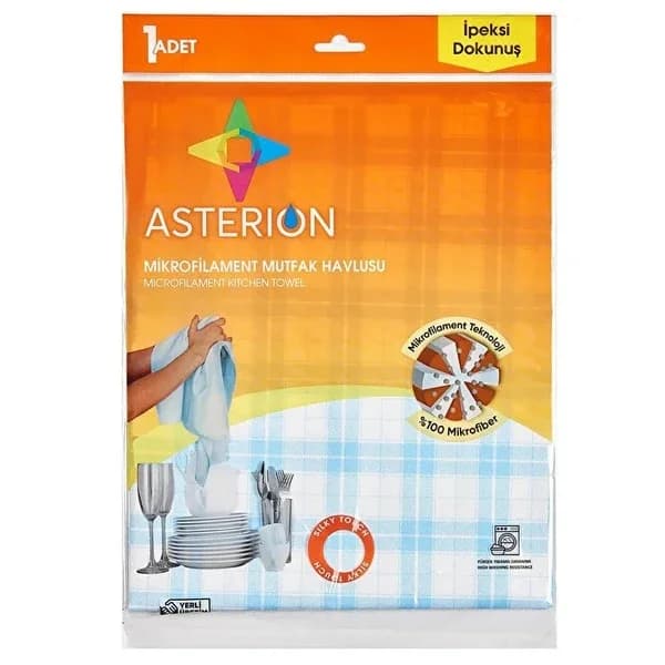 Asterion Microfilament Kitchen Towel - Lint-Free, Quick-Dry