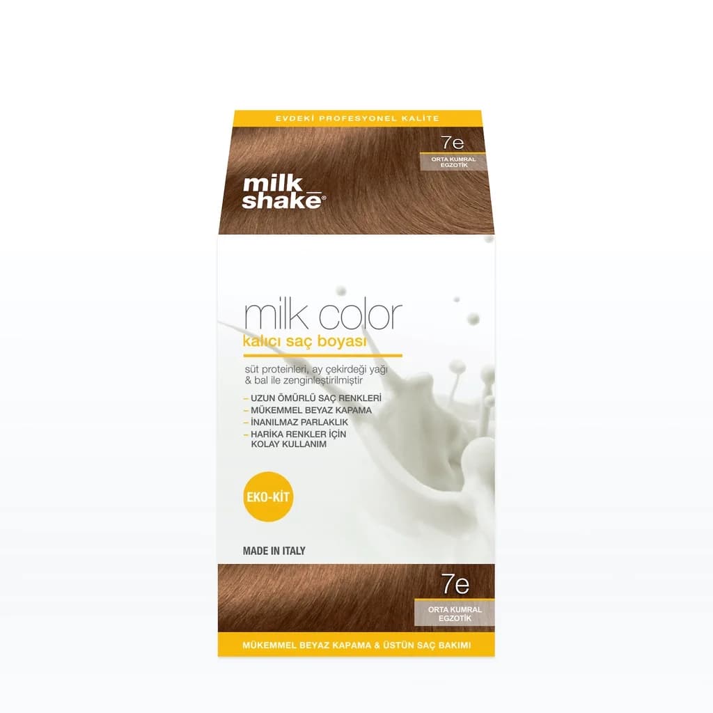 Краска для волос постоянная Milk Shake Milk Color 7 e - Средний блондин экзотик - Эко набор
