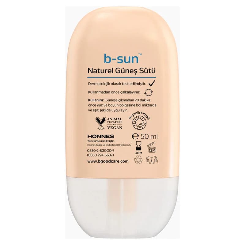 حليب الشمس الملون SPF 50 بحجم 50 مل من بي-جود B-Good