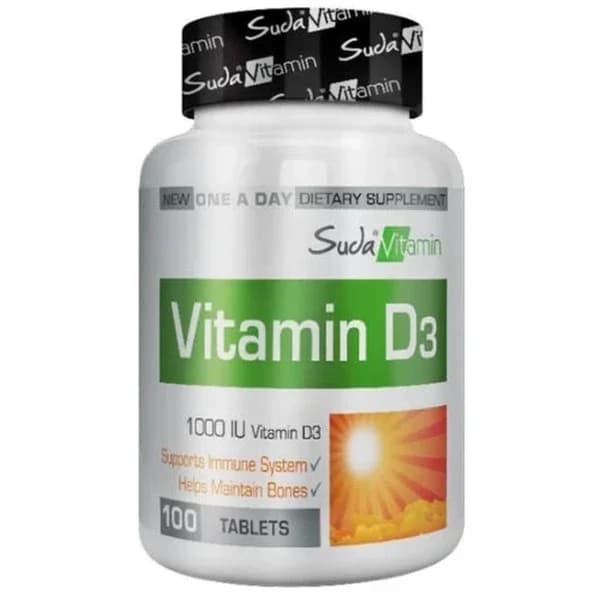 Suda Vitamin D3 1000 iu 100 tablets