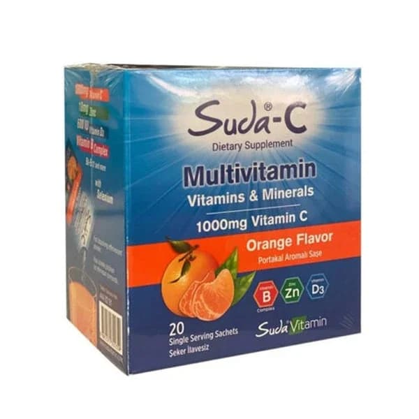 Suda Vitamin Suda- C Multivitamin Vitamin Minerals 20 sachets
