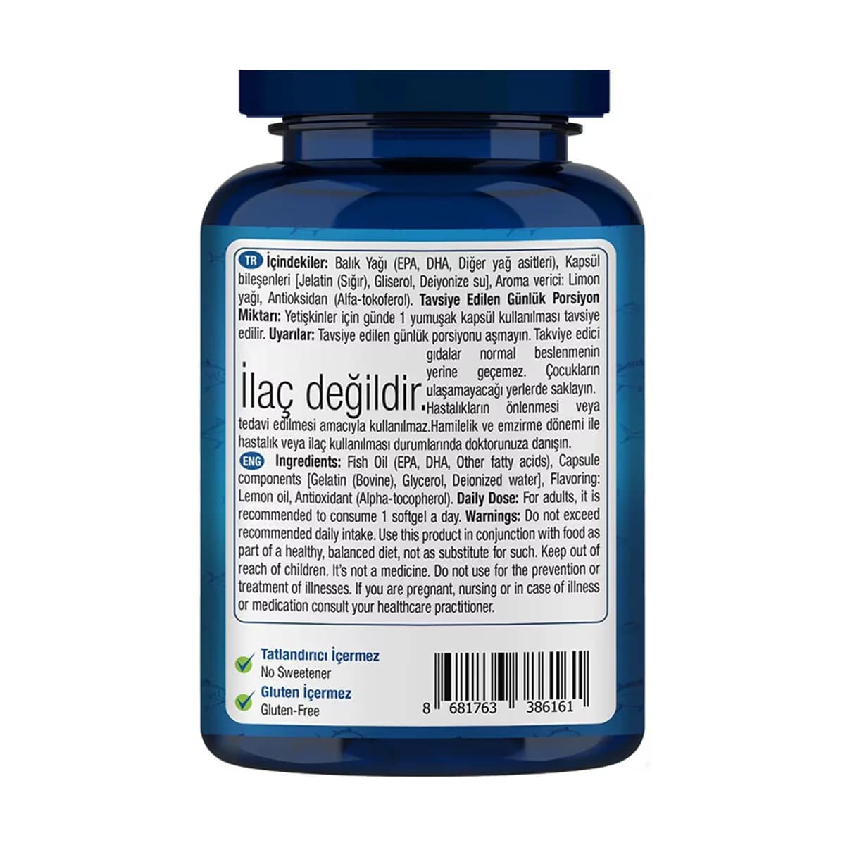 One Up Omega 3 1000 mg - EPA & DHA Weichkapseln für die Herzgesundheit