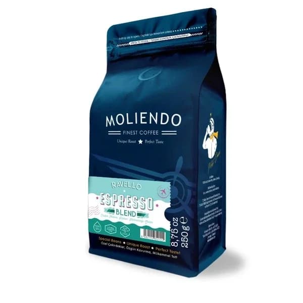 Moliendo Ravello Espresso Blend Coffee (bean Coffee) 250 gr